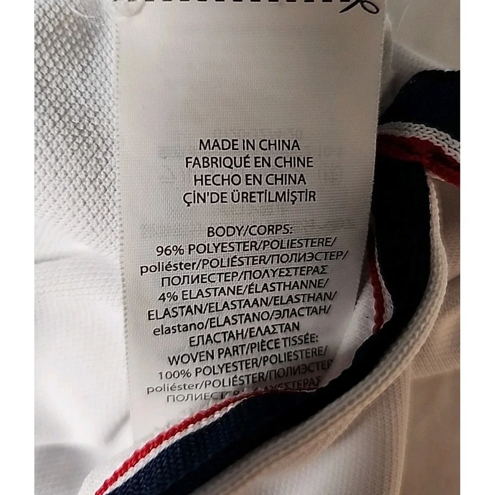 RLX Ralph Lauren Men's Medium‎ Polo 2018 Ryder Cup Golf USA Shirt White Ultimate